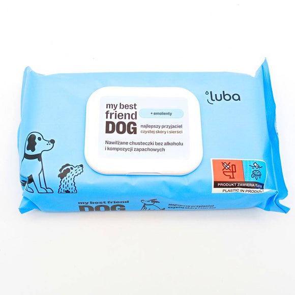 Luba Cleansing Wet Wipes – Skin-Protecting, Gentle Formula, 60 Count Pack