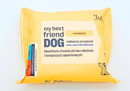 Luba Sensitive Area Wet Wipes – Gentle Cleansing for Eyes, Ears, Muzzle, Skin Folds, 25 Pack