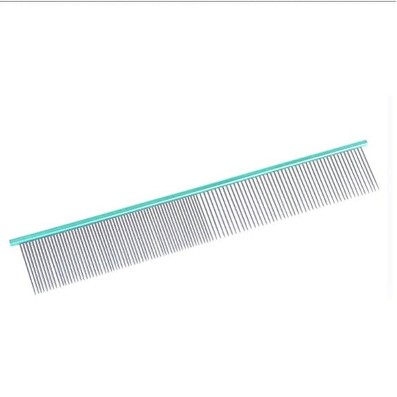 Tauro Pro Line Ultra-Light Aluminum Grooming Comb – 23.5cm, Mint, 108 Teeth, 33mm Length