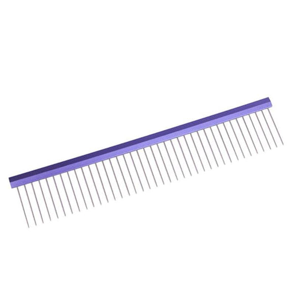 Tauro Pro Line Ultra-Light Aluminum Comb – 25cm, 38 Teeth, Purple, 38mm Length