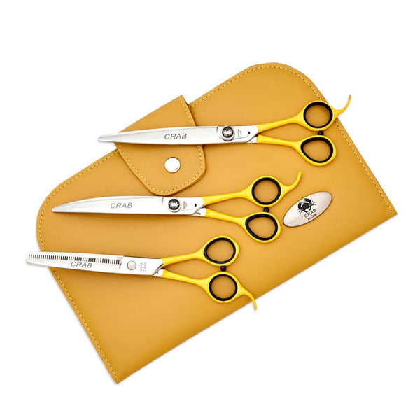 Geib Crab Level 1 Grooming Scissor Set – 6.5in Thinner 46 Teeth and 7.5in Shear, 2 Pieces