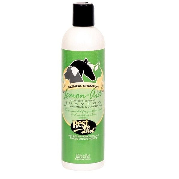 Best Shot Oatmeal Lemon Aid Shampoo – Gentle Moisturizing Formula, 473ml, for Sensitive Skin and Long Hair