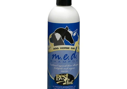 Best Shot M.E.D. Medicated Shampoo 355ml – Fast-Acting Cleansing Formula, Soothes Skin