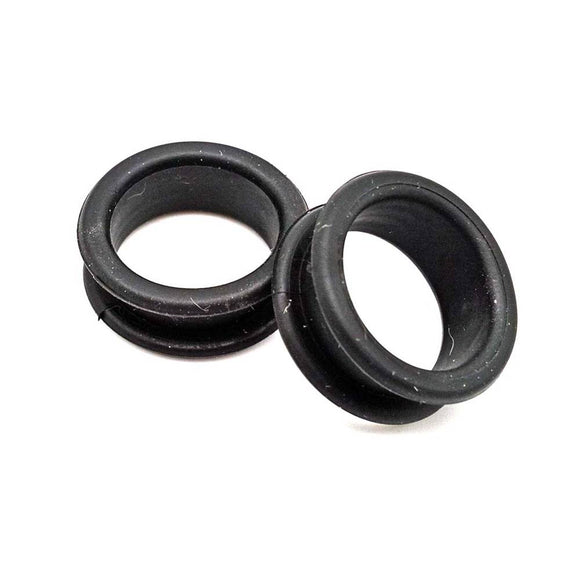 GroomStar Scissor Rings – 21mm Black Silicone Inserts, Set of 2, Ergonomic Comfort