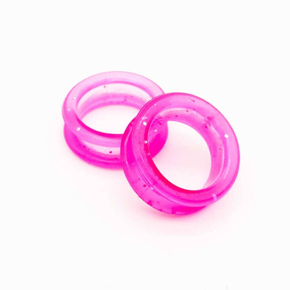 GroomStar Scissor Rings – 21mm Diameter, Purple Silicone Set of 2, Ergonomic Comfort