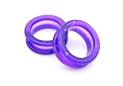 GroomStar Scissor Rings – 21mm Diameter, Purple Silicone Set of 2, Ergonomic Comfort
