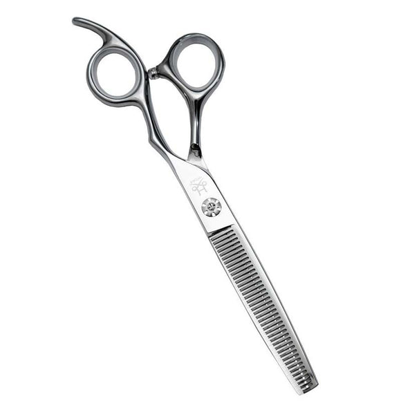 Hydra Glow Thinner – Professional 6.5 Inch Half-Threading Scissors, 40 Teeth Precision