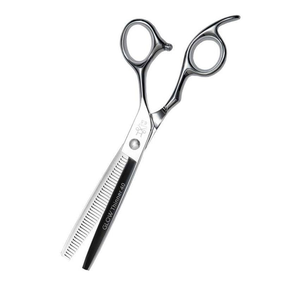 Hydra Glow Thinner – Professional 6.5 Inch Half-Threading Scissors, 40 Teeth Precision