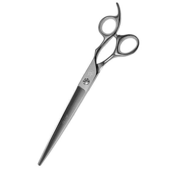 Hydra Glow Straight Scissors – Professional 8-Inch Precision Grooming Shears, Ergonomic Design