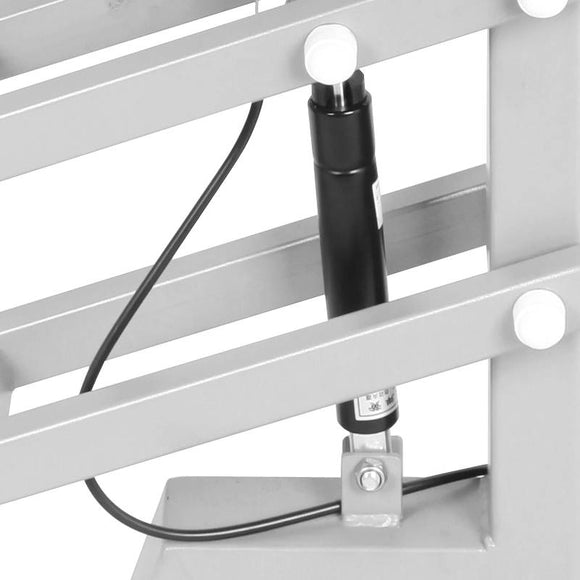 Shernbao Round Grooming Table – Pneumatic Lift, 60cm Diameter, Pink Non-Slip Top