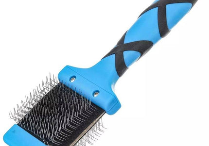 Groom Professional Flexible Slicker Brush – Double-Sided Hard Bristles, Durable Grooming Tool