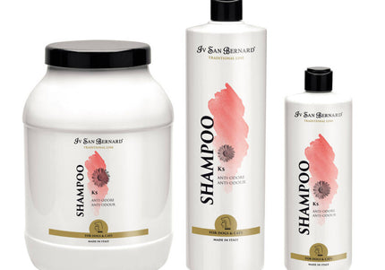 Iv San Bernard KS Anti-Odore Shampoo – Odor-Eliminating Formula, Gentle Cleansing for Fresh Fur