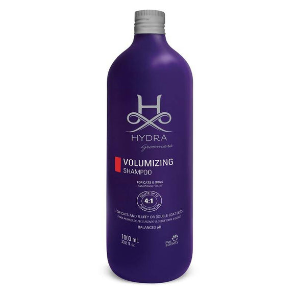 Hydra Professional Volumizing Shampoo – Concentrated 4:1 Formula, 1L, Enhances Coat Fullness