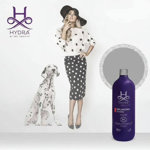 Hydra Professional Volumizing Shampoo – Concentrated 4:1 Formula, 1L, Enhances Coat Fullness