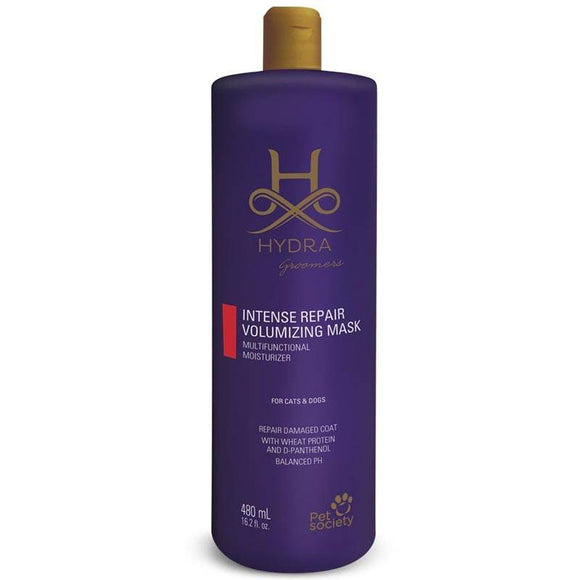 Hydra Professional Intense Repair Volumizing Mask – Regenerating Formula, Boosts Coat Volume, 480ml