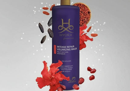 Hydra Professional Intense Repair Volumizing Mask – Regenerating Formula, Boosts Coat Volume, 480ml