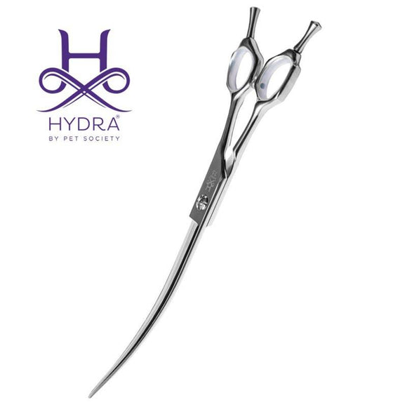 Hydra Glow Curved Grooming Scissors – Professional 7.5 Inch Precision Styling Tool