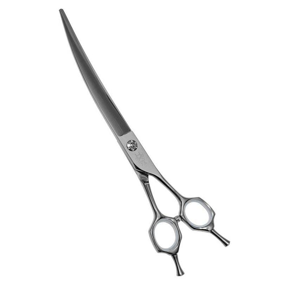 Hydra Glow Curved Grooming Scissors – Professional 7.5 Inch Precision Styling Tool