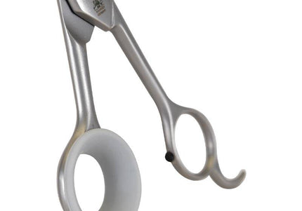 Show Tech Thumb Scissors Ring – Gray Silicone, 20mm Diameter, Ergonomic Grip