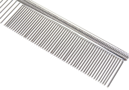 Madan Professional Face Steel Comb 13cm – Mixed Tooth Spacing, Precision Detailing Tool