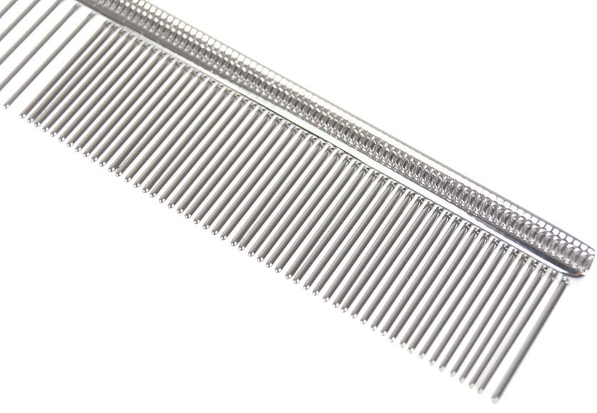 Madan Professional Face Steel Comb 13cm – Mixed Tooth Spacing, Precision Detailing Tool