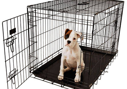 Show Tech American Cage – Sturdy Dog Cage, Size 3, 93x58x62.5cm, Secure Metal Construction