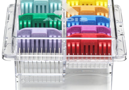 Andis Adjustable Blade Combs Set – 8-Piece Guide Attachments for Vida and Pulse Li-5 Clippers