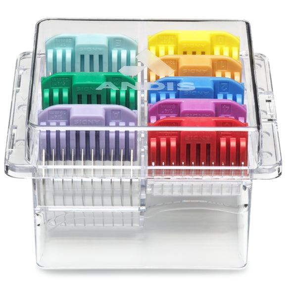 Andis Adjustable Blade Combs Set – 8-Piece Guide Attachments for Vida and Pulse Li-5 Clippers