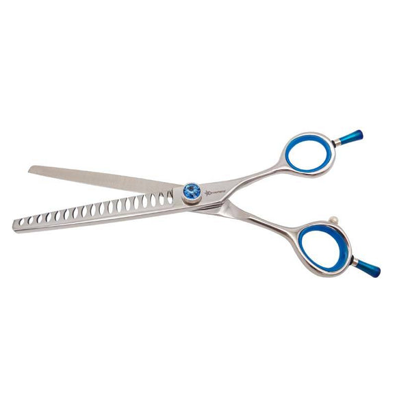 GroomStar Professional Chunker Scissors – 6.5 Inch, 24 Teeth, Precision Half-Cutting Tool