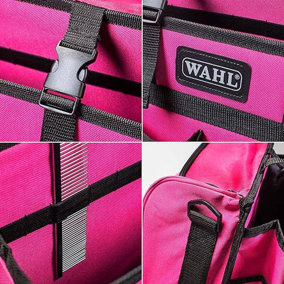 Wahl Grooming Bag Hot Pink – Spacious Accessory Organizer, Durable Fabric, Vibrant Color