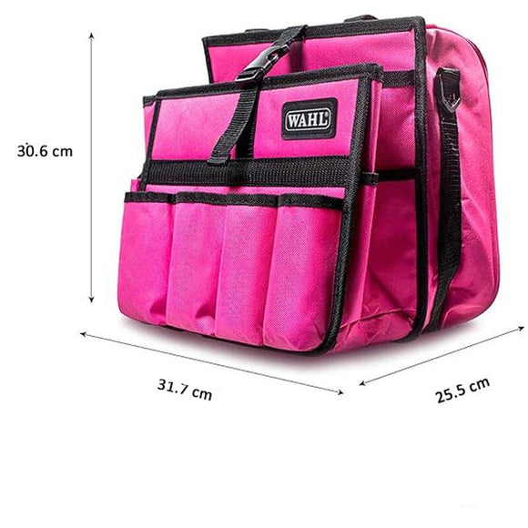 Wahl Grooming Bag Hot Pink – Spacious Accessory Organizer, Durable Fabric, Vibrant Color