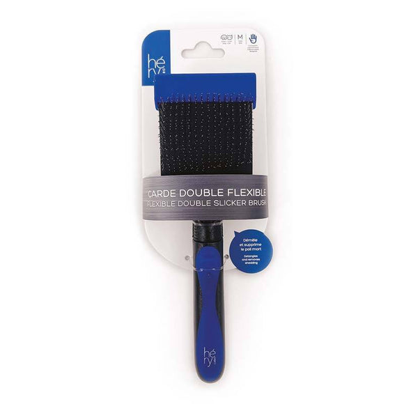 Hery Double-Sided Grooming Brush – Versatile Detangling Tool with Soft and Firm Bristles
