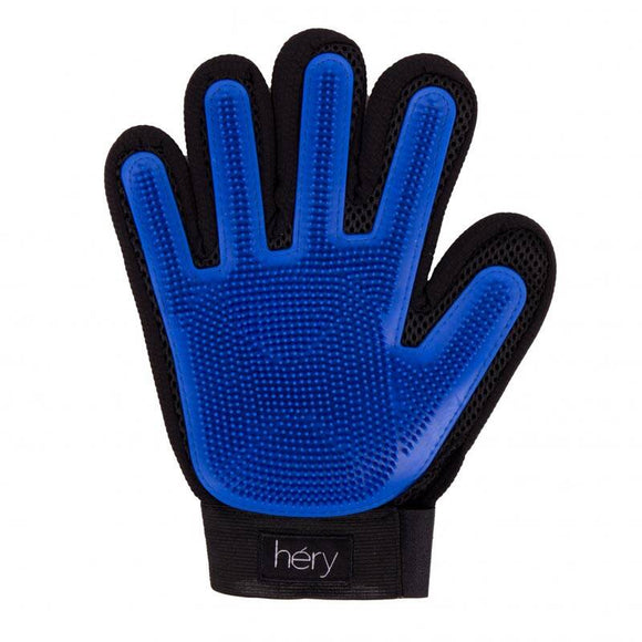 Hery Grooming Glove – Flexible Brushing Mitt with Soft Silicone Tips for Effective Hair Removal