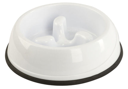 Kerbl Slow Feed Plastic Bowl – 500ml, Promotes Healthy Eating and Drinking Habits