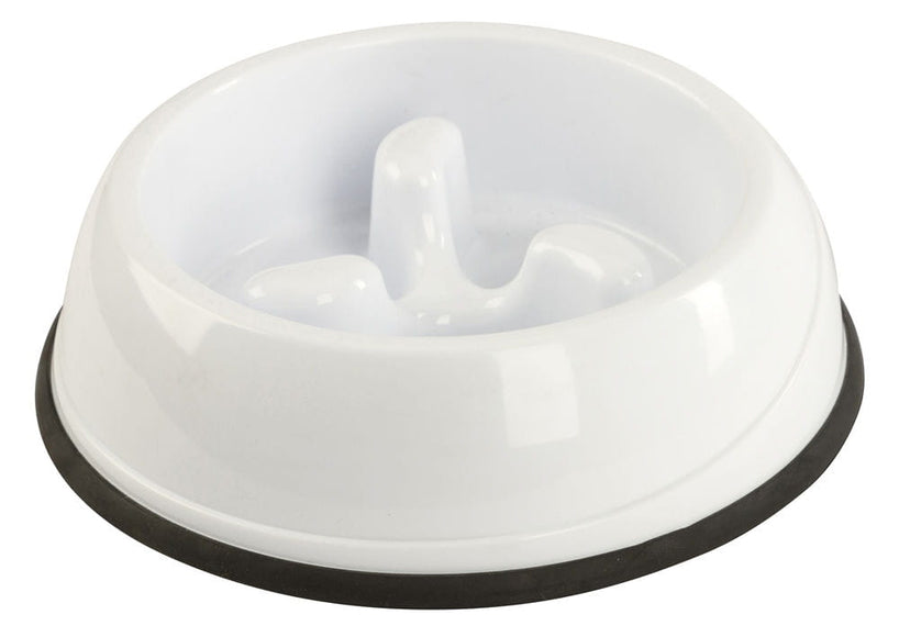 Kerbl Slow Feed Plastic Bowl – 500ml, Promotes Healthy Eating and Drinking Habits