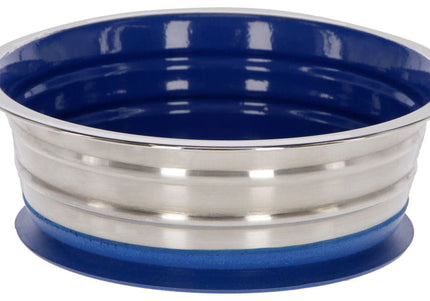Kerbl Non-Slip Stainless Steel Bowl – Durable Feeding Dish with Stable Base, 950ml