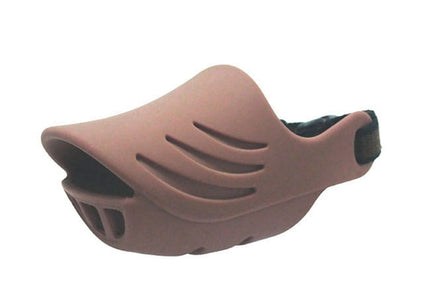 Silicone Dog Muzzle XL – Flexible Brown Design with Secure Fit and Breathable Material