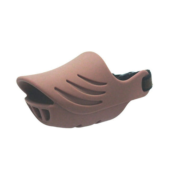 Silicone Dog Muzzle XL – Flexible Brown Design with Secure Fit and Breathable Material