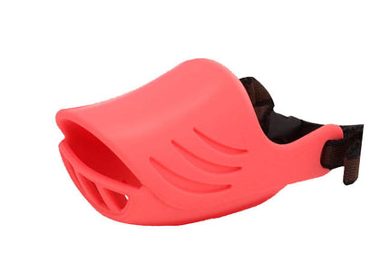 Silicone Dog Muzzle – Medium Size, Flexible Red Design with Comfortable Fit