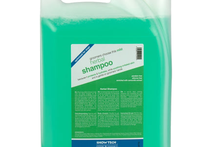 Show Tech Herbal Shampoo – Deep Cleansing Concentrate with Odor Removal, 5L Bottle