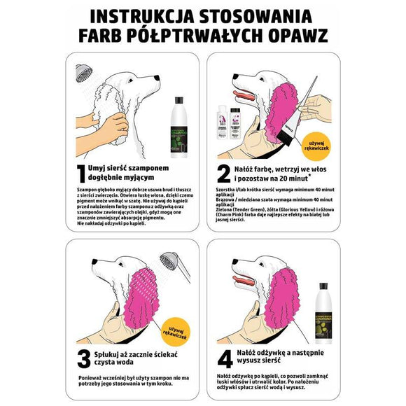 OPawz Semi-Permanent Pet Hair Dye Flash Yellow – Vibrant Long-Lasting Color Cream, 150g Tube