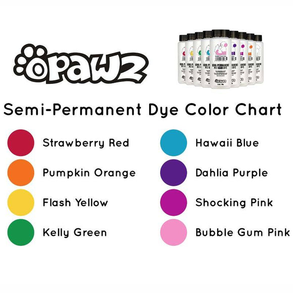 OPawz Semi-Permanent Pet Hair Dye Flash Yellow – Vibrant Long-Lasting Color Cream, 150g Tube