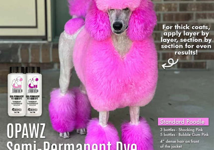 OPawz Semi-Permanent Pet Hair Dye Flash Yellow – Vibrant Long-Lasting Color Cream, 150g Tube