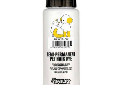 OPawz Semi-Permanent Pet Hair Dye Flash Yellow – Vibrant Long-Lasting Color Cream, 150g Tube