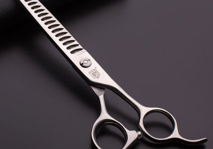 Jargem Single-Sided Thinning Shears 7 Inch – 21 Teeth, Precision Blending Tool