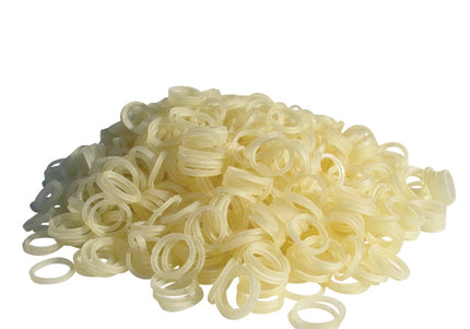Show Tech Latex Rubber Bands – Colorless, 0.8cm Diameter, 1000 Pack, Durable and Flexible