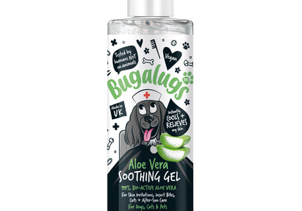 Bugalugs Aloe Vera Soothing Gel – Moisturizing and Calming Formula with Natural Extracts, 250ml
