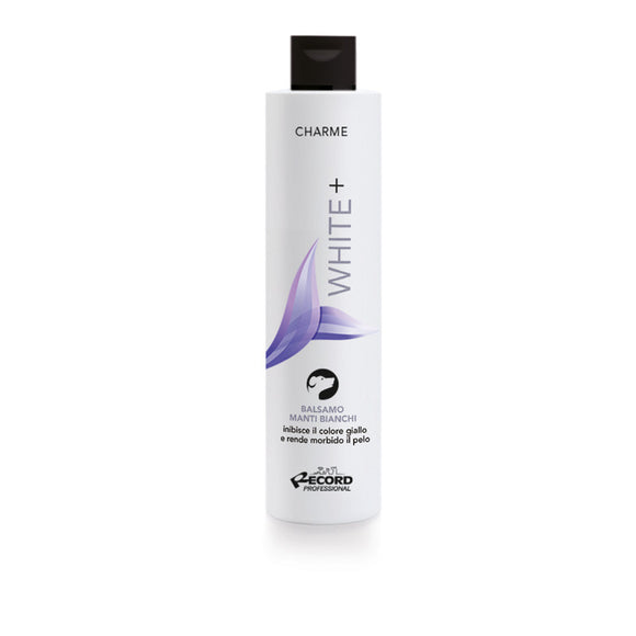 Charme White+ Conditioner – Concentrated Anti-Yellowing Formula for White Coats, 250ml