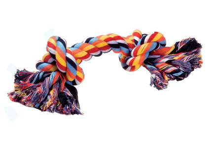 Record Cotton Bone Teether Toy – Medium Size, Durable 20cm Chew for Playtime