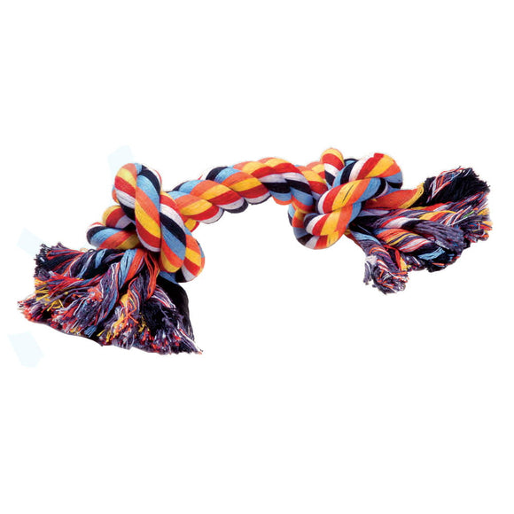 Record Cotton Bone Teether Toy – Medium Size, Durable 20cm Chew for Playtime